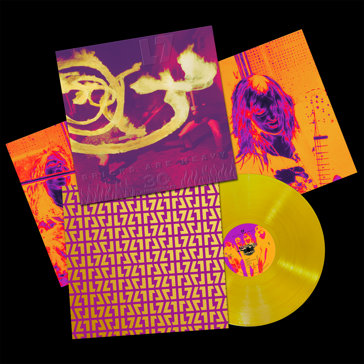 L7 GOLD Vinyl + Classic Licorice Pizza, Cream T-Shirt – Rolling L7 GOLD Vinyl + Classic Licorice Pizza, Cream T-Shirt – Rolling