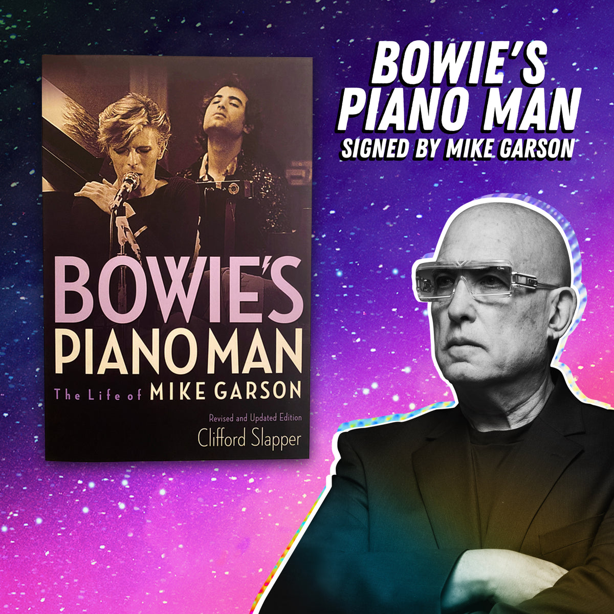 Autographed Book, Bowie&#39;s Piano Man, Mike Garson