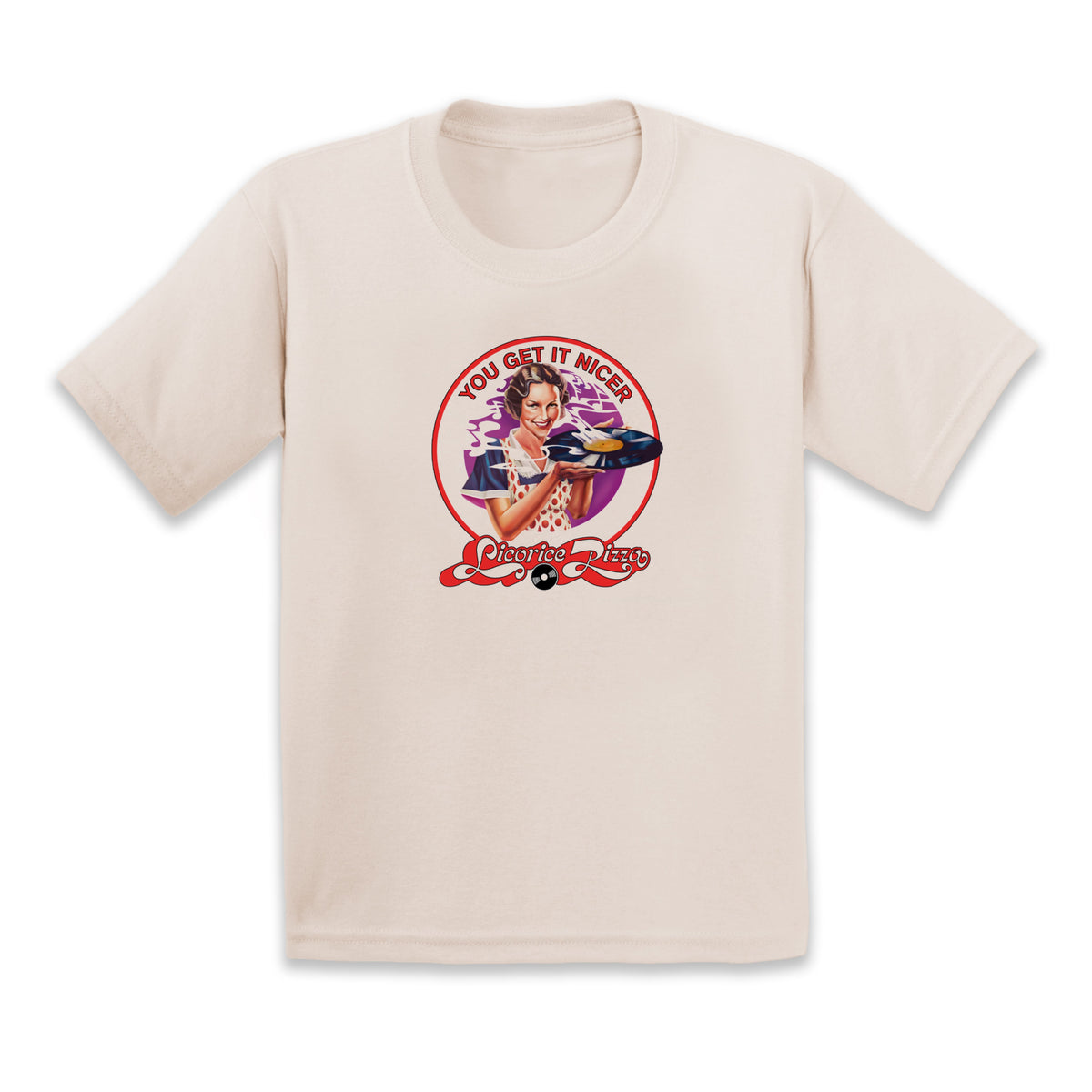 L7 GOLD Vinyl + Classic Licorice Pizza, Cream T-Shirt